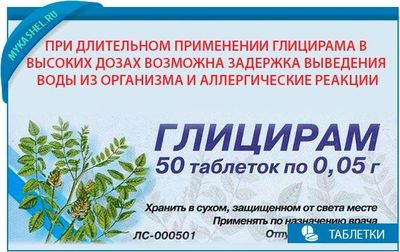 Побочные эффекты глицирама