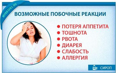 Возможные побочные реакции от омнитуса
