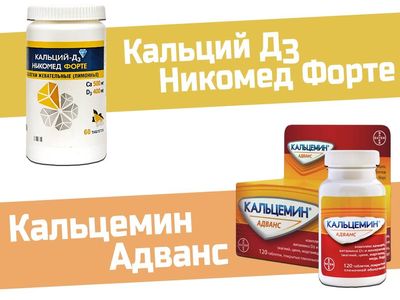 Препараты Кальцемин Адванс и Кальций-Д3 Никомед
