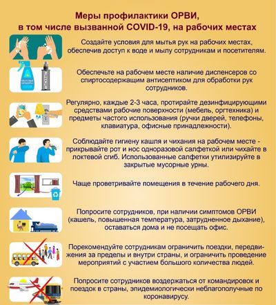 меры профилактики коронавируса на предприятии