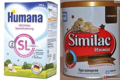 упаковки соевых детских смесей