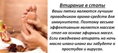 Массаж пяток