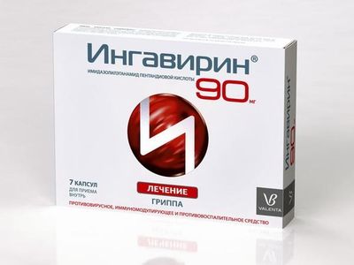 упаковка препарата ингавирин